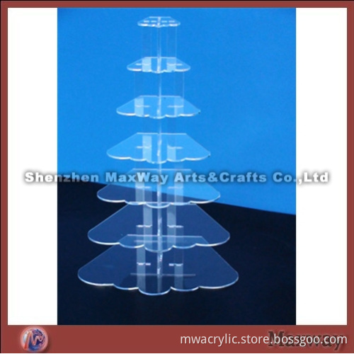 Customized Clear Lucite Cupcake Display Rack